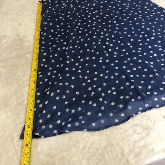CLOTH & Stone Blue & White Polka Dot Summer Halter Dress Size Small - Picture 9 of 10